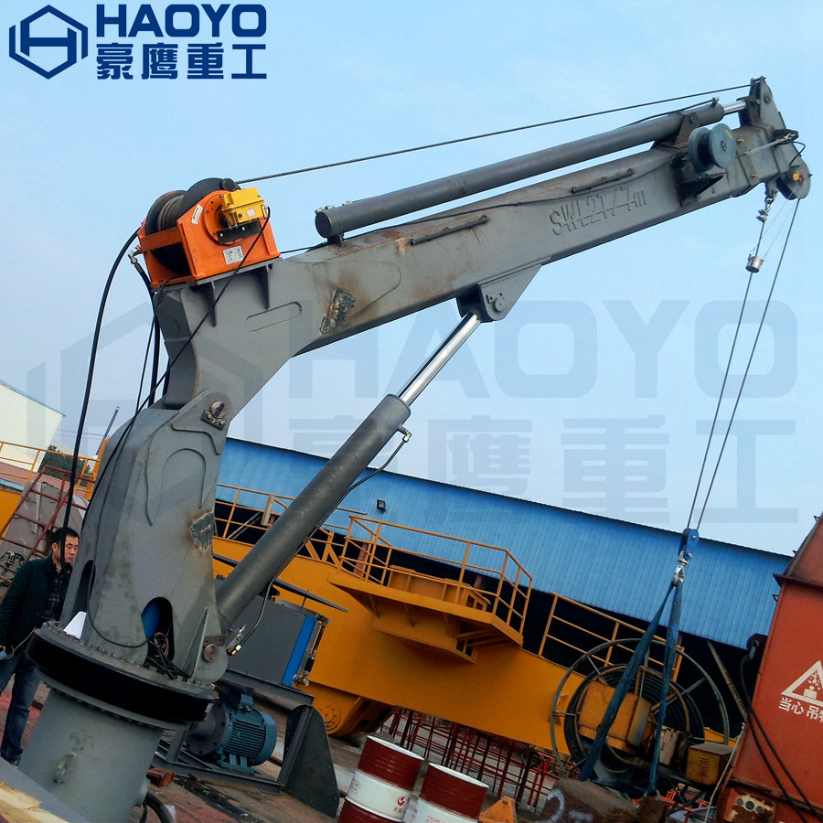 China China Certificated by ABS CCS BV Hydraulic Ship Marine Crane  Marine Ship Deck Crane for sale