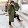 China Bilemi Long Hooded Real Fur Coats Kids Down Jacket Army Gren Winter Jacket for Boy factory