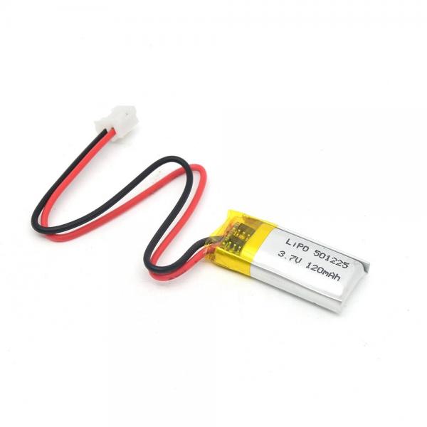 Quality Small 3.7v 120mah Lipo 501225 Lithium Polymer Battery Pack for sale