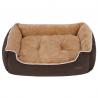 China Brown Dog Bed Inner Cushion , Dog Basket Cushions Non Skid Rubber Dots Base factory