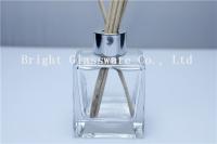 China clear perfume glass bottle with knob lid factory