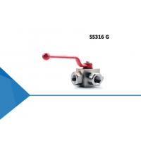 Quality SS316 G thread Stainless Steel Hydraulic Ball Valve for oil for sale