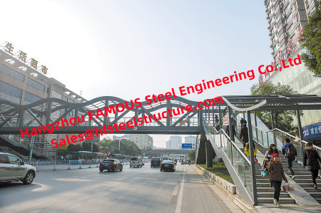 Quality Pedestrian Overpass Structural Steel Bridge Design Shop Drawing and Metal Bridge Construction for sale