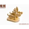 China 2018 new fashion hot handmade carving cute gift craft Beech Wood Deer Shaped Decorative Cell Phone Stand Holder factory