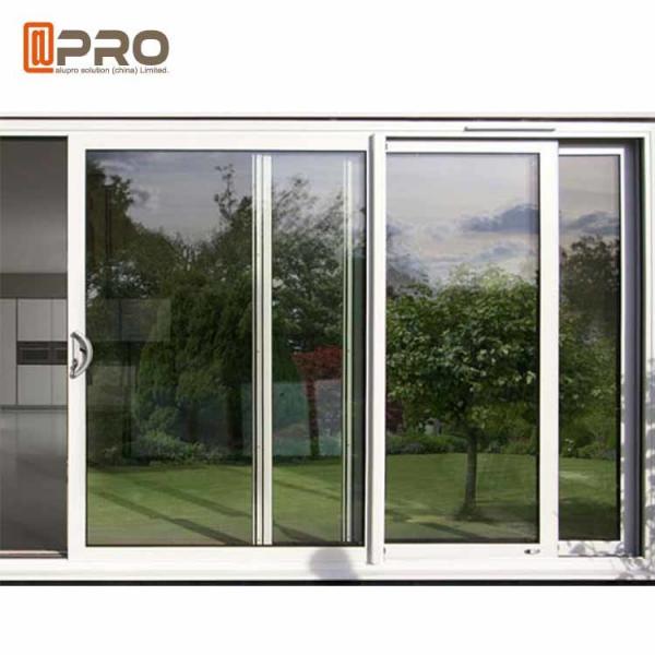Quality America Style Aluminum Single Tempered Glass Windows And Door Anti - Aging for sale