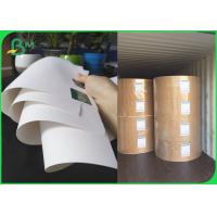 China Bleached Kraft Paper Rolls 36 Inch 80gsm 120gsm White Wrapping Paper factory