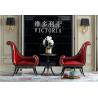 China Villa house luxury furniture of Coffee table and Leather chaise chairs for Living lobby furniture China factory selling factory