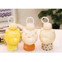 Quality Pull Ring Cover Milk Tea Bottles 400ml Squeezable Juice Bottles for sale