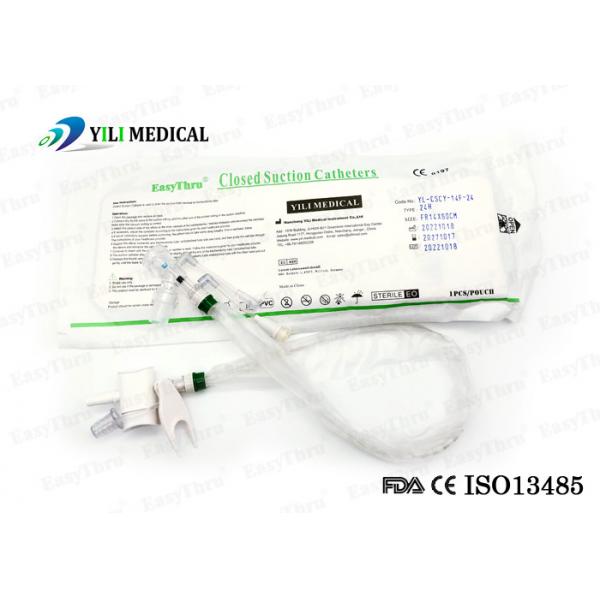 Quality Nontoxic PVC Closed Suction Tube , Multipurpose Inline Trach Suction for sale