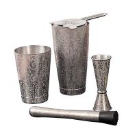 Quality 5 Piece Cocktail Maker Set Stainless Steel For Home Bar Party for sale