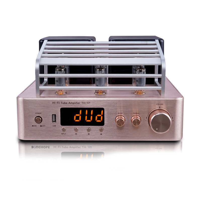 China Integrated Stereo Hybrid Vacuum Tube Audio Amplifier With Subwoofer Output MIC Output factory