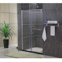 China Sliding Screen Pivot Shower Doors Self - Cleaning Glass With F Shape Handle factory