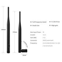 China 600-6000MHz Indoor Wireless SMA Mini MIMO Rubber Duck Router ABS Omni Rubber WiFi Antenna factory