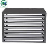 China Deco Pipe Wall Aluminium Outdoor Metal Air Conditioner Cover Vent Shutter Window Square Height factory