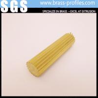 China Brass Round Rods , Gearing Brass Rod Sections , Brass Extrusion Rods factory