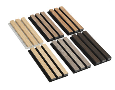 Quality Slat Wood Acoustic Panels 21mm Wall Ceiling Decoration Sound Proof Insulation for sale
