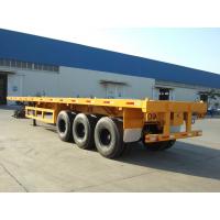 China 3 axles 40ft container semi trailer flatbed trailer discount for sale