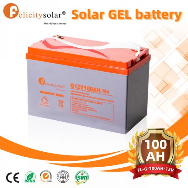 Quality Felicity Solar gel battery 12v 200ah solar battery batteries gel sealed lead for sale