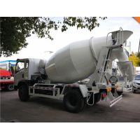 China 3 20M3 Mobile Concrete Mixer Truck With White , Black , Red Color factory