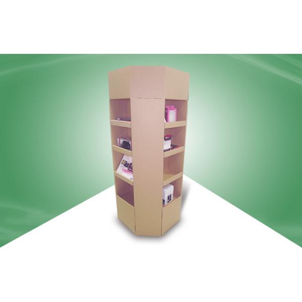 Quality Portable 8 Face All Round Show Pos Cardboard Displays 4c Offset Printing for sale
