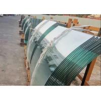China Heat Strengthened Bent Tempered Glass for Curved Handrail Glass factory
