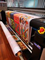 China Flags Digital Textile Printing Machine Printing Head 1400dpi Max Resolution factory