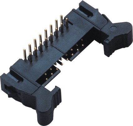 Quality 90°DIP Ejector Latch Header Male 16 Pin Idc Connector 2.00mm Pcb Pin Header for sale
