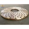 China Centrifugal Casting	Copper Metal Plate High Density Round Copper Plate factory