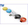 China Tiny Twister Round 64GB Flash Drives Customized Branding USB Device factory