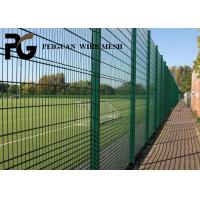 Quality PVC Coated Green Double Wire Mesh Fencing For School for sale