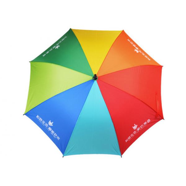Quality Personalized Light Compact Golf Umbrella Rainbow Color Strong Sturdy for sale