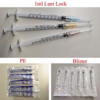 China Three Parts Vacccine 1 Ml Luer Slip Syringe Plastic Medical Disposable factory