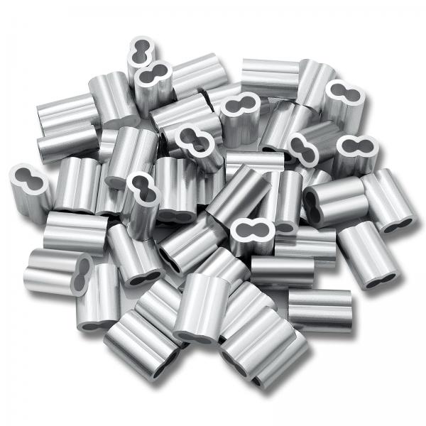 Quality ISO Aluminum Wire Crimp Sleeves Lightweight 1/4" 30pcs Practical for sale
