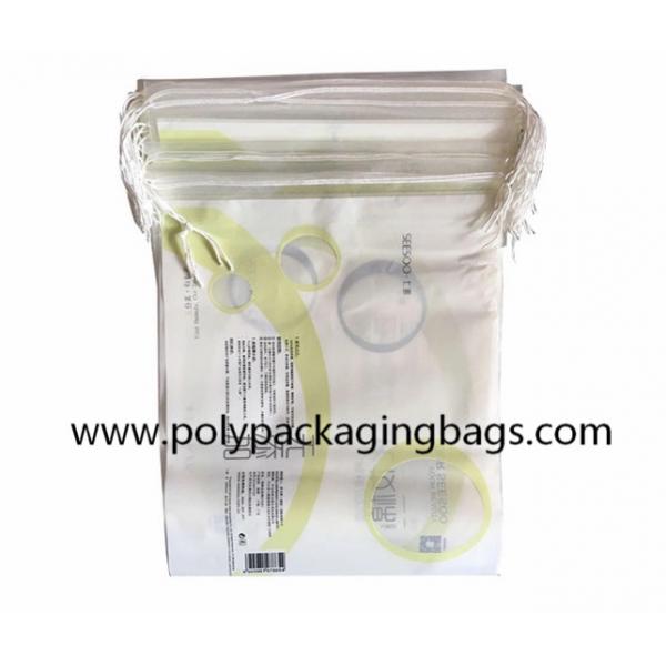 Quality Waterproof Thickness 0.04mm CPE Plastic Drawstring Bag for sale