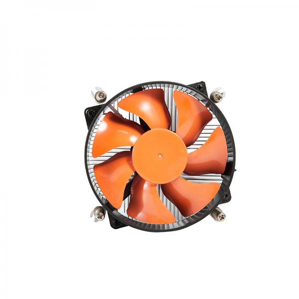 Quality 7pcs Blade Orange Fan CPU Cooling Radiator For IntelLGA775 Core2DUO Voltage for sale