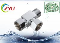 China Toilet Flushing Shower Diverter Valve Polish Surface Straight Through Type factory