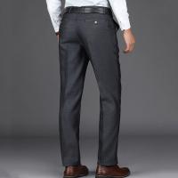 China Adjustable White Black Chino Trousers for Men Spring Season Regular Fit Dress Pants factory