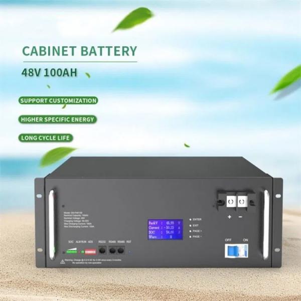 Quality Solar Cabinet Battery High Voltage Lifepo4 Lithium Ion Battery Pack for sale
