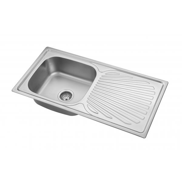 Quality 910*450mm Single Bow Topmount Kitchen Sink Anti Corrosion for sale