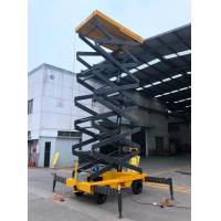 Quality 11 Meters Mobile Scissor Lift 500Kg Loading Capacity For Work At Height for sale