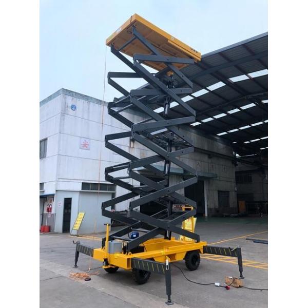 Quality 11 Meters Mobile Scissor Lift 500Kg Loading Capacity For Work At Height for sale