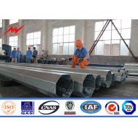 Quality Customized Round High Voltage Steel Tubular Pole With Cross Arm ISO9001:2008 for sale