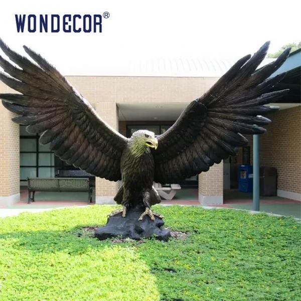 Quality Large outdoor garden metal animal decoration bronze eagle statue for sale
