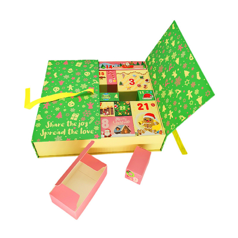 China Pantone Color Christmas Gift Box Countdown Calendar Advent Blind Box factory