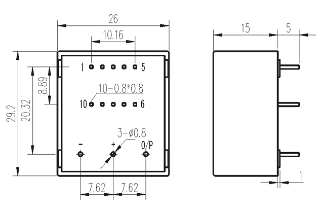 Closed Loop Hall Effect Current Sensor High Accuracy 25A Input 25mA ...