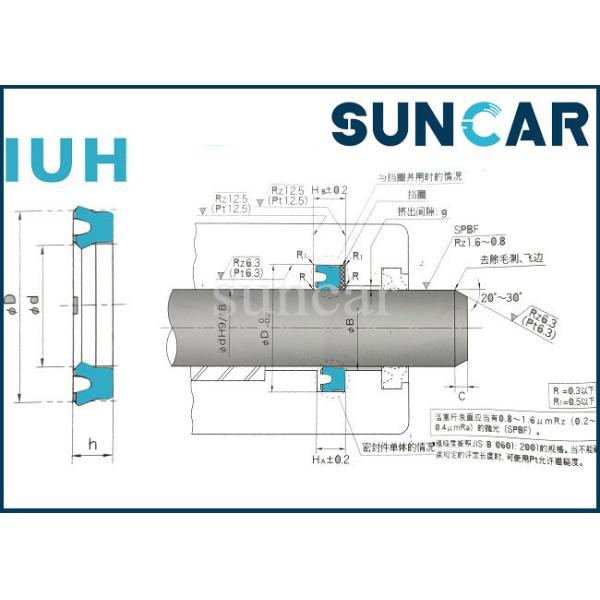 Quality Piston Rod Seal IUH For Excavator Hydraulic Cylinder for sale