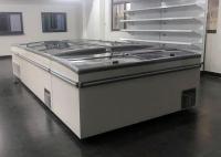 China Frost Free Commercial Chest Freezer Sliding Door , Glass Top Island Freezer factory