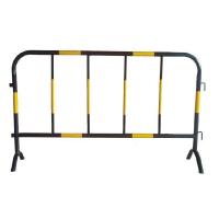 China Yellow And Black Iron Horse Guardrail, Temporary Diversion Fence For Traffic Road Construction Safety Warning factory