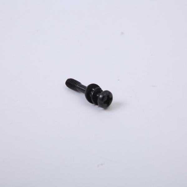 Quality Black Zinc Plated Screws Round Head With Washer Triple Set , Cross Slotted Pan Head Screw for sale