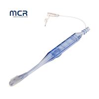 China Comfortable Silicone Brush Head Transparent Handle Suction Toothbrush for Patients factory